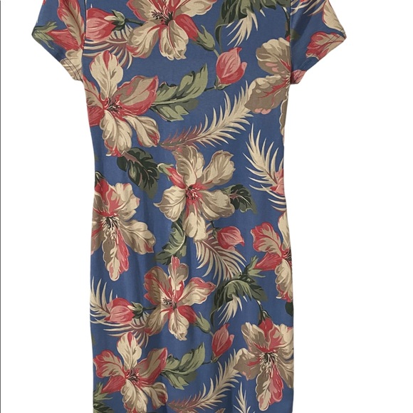 AMERICAN LIVING WOMENS SHIRT SLEEVE TROPICAL T SHIRT DRESS. ABOVE KNEE S… - Picture 7 of 14